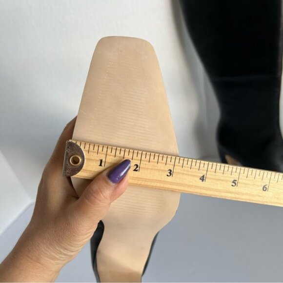 Steve Madden - Women's Lizette Black Leather Heeled Boot. Size: 8. NIB. (1796) - Picture 13 of 16